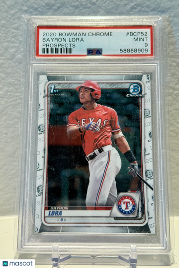 Bayron Lora 2020 Bowman Chrome Prospects #BCP52- PSA 9