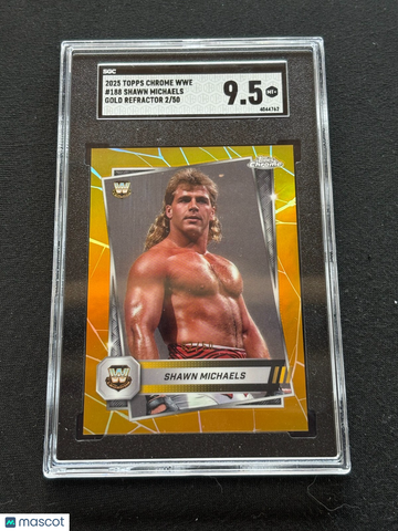2025 Topps Chrome Shawn Michaels #188 Gold Refractor SGC 9.5