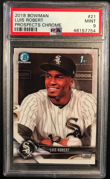 Luis Robert 2018 Chrome PSA 9