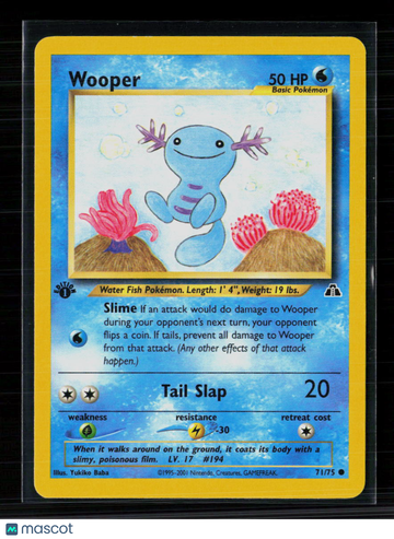 2001 Neo Discovery Wooper 1st Edition #71/75