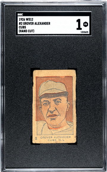  1926-27 W512 #2 Grover Alexander SGC 1
