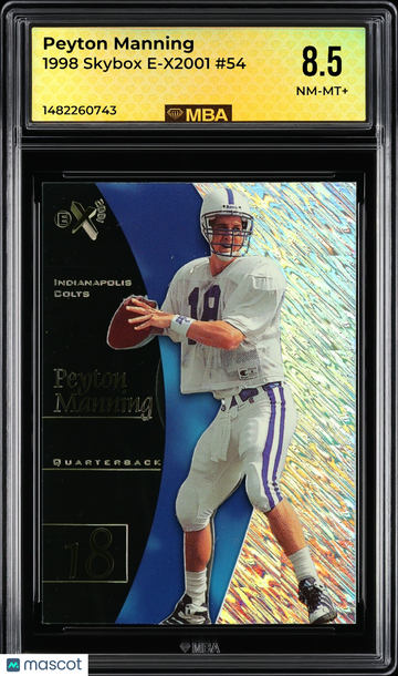 1998 Skybox E-X2001 Peyton Manning #54 RC MBA 8.5
