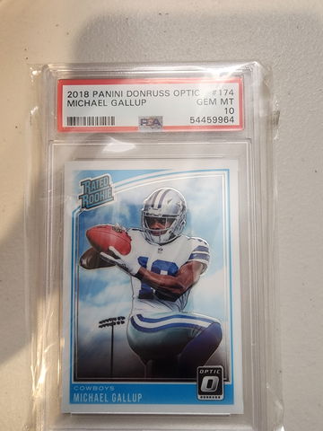 2018 optic  Michael Gallup rc psa 10