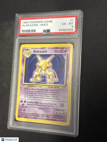 1999 Pokemon Game Alakazam Holo PSA 6 #1