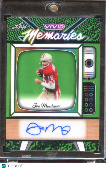 2025 Leaf Vivid Memories Joe Montana #VA-JM2 Green /8
