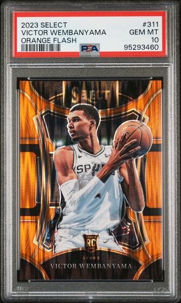 2023 Select Prizms Orange Flash Victor Wembanyama #311 PSA 10