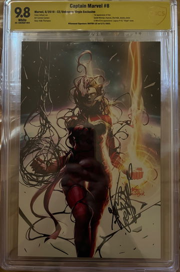 Captain Marvel #8 CBCS 9.8 (Virgin) - 1st Appearance of Star- Signed Inhyuk Lee