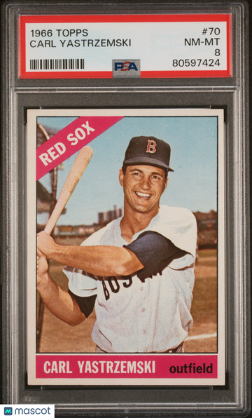 1966 Topps Carl Yastrzemski #70 PSA 8
