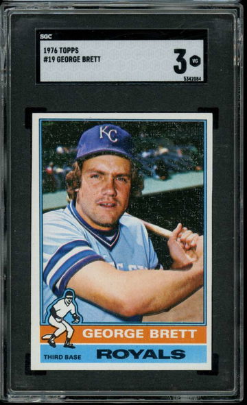 1976 Topps #19 George Brett Royals SGC 3 VG