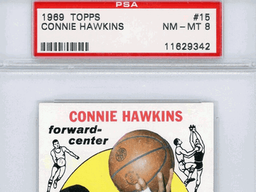 1969 Topps Connie Hawkins #15 8 PSA 8