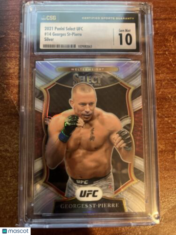 2021 Panini Select UFC Georges St-Pierre Insert CSG 10
