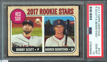 A. Benintendi R. Scott 2017 Topps Heritage PSA 10