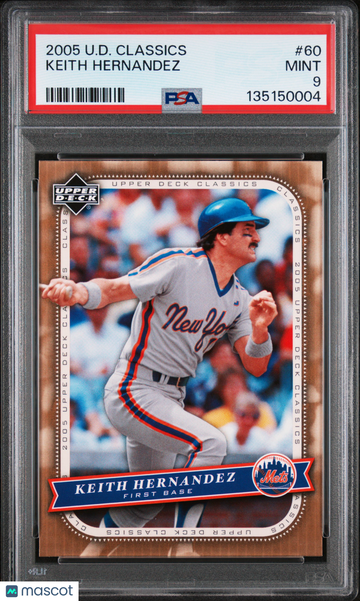 2005 Upper Deck Classics Keith Hernandez #60 PSA 9