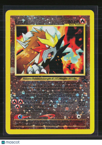 2001 Wizards Entei Holo Black Star Promo #34