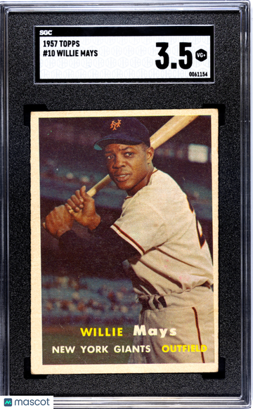 1957 Topps Willie Mays #10 SGC 3.5