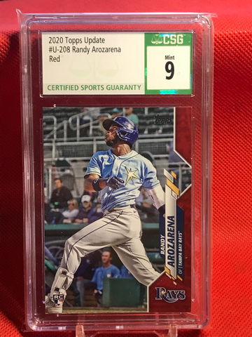Randy Arozarena 2020 Topps Update Red U-35 CSG 9 Mint