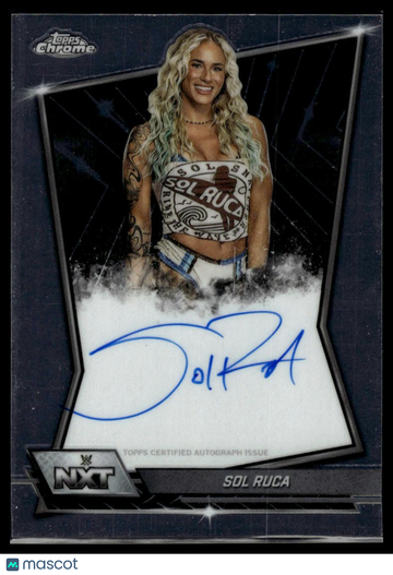 2026 Topps Chrome WWE Sol Ruca #NXT-SOL NXT Autographs AU