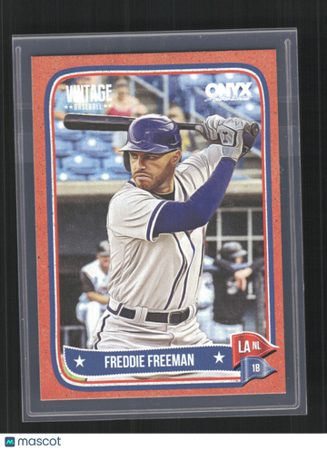 2024 Onyx Vintage Freddie Freeman #OVFRFR Red Bordered SN