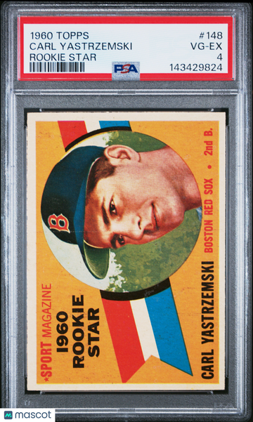 1960 Topps Carl Yastrzemski #148 Rookie Star PSA 4