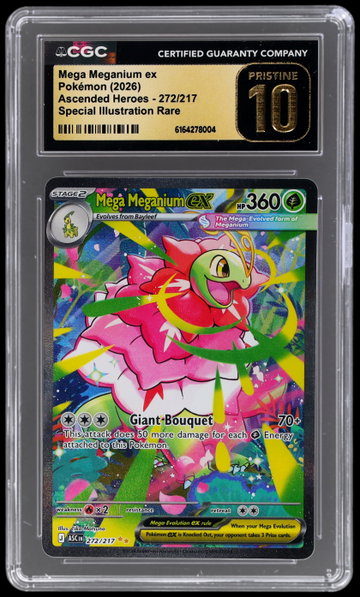 2026 Pokemon Mega Ascended Heroes Mega Meganium EX Special Illustration Rare CGC 10 Pristine