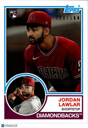 2024 Topps Transcendent Collection Baseball Jordan Lawlar #JL-183 /100 RC