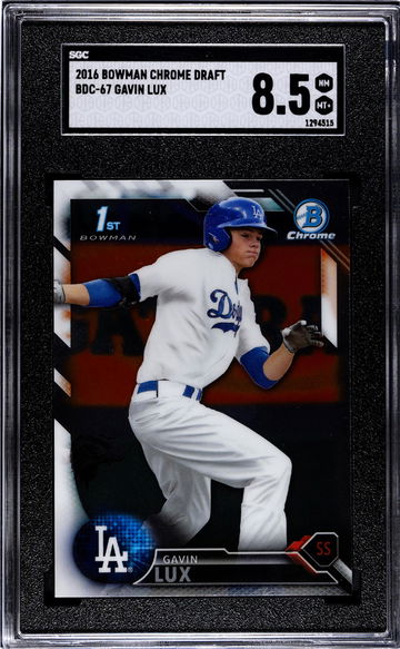 2016 Bowman Chrome Draft Gavin Lux #BDC-67 SGC 8.5