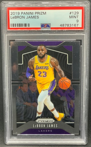 LeBron James 2019 Panini Prizm PSA 9