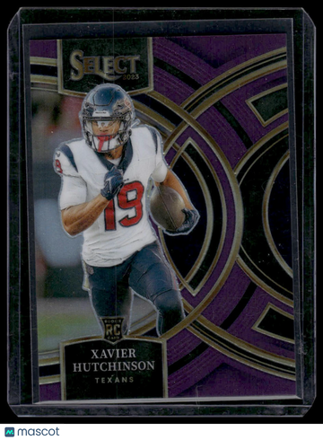 2024 Panini Select Prizm Premier Xavier Hutchinson #154 Purple /75 RC