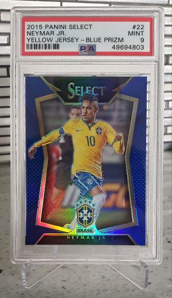 2015 Select Neymar Jr. Blue Refractor #43/299 PSA 9