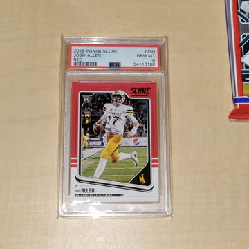 2018 score Josh Allen red PSA 10