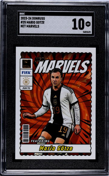 2023-24 Donruss Net Marvels Mario Gotze #25 SGC 10