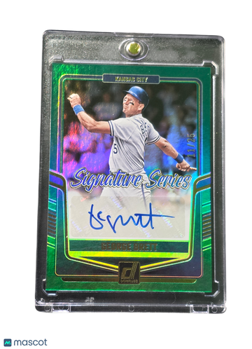 2024 Panini Donruss Signature Series George Brett #SS-GB Green /25