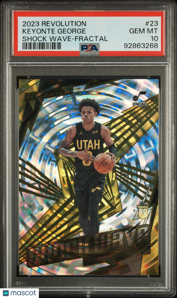 2023 Panini Revolution Shock Wave Keyonte George #23 Shock Wave Fractal PSA 10