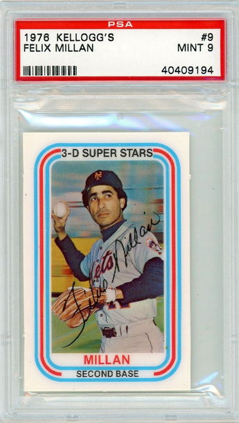 1976 Topps Felix Millan #9 PSA 9 P1327