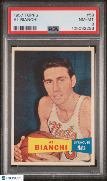1957 Topps Al Bianchi #59 PSA 8