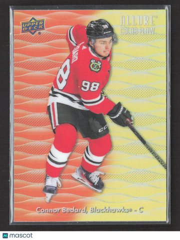 2024 Upper Deck Allure Color Flow Connor Bedard #CF-16 Orange-Yellow