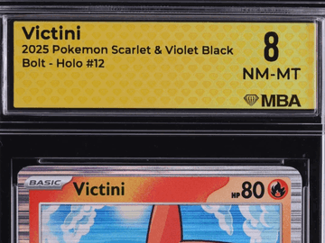 2025 Pokemon Scarlet & Violet Black Bolt Victini Holo MBA 8 #12