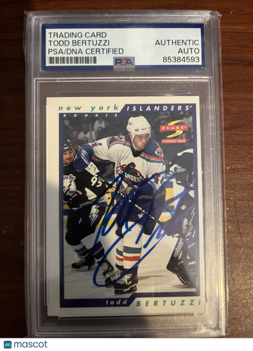 1996-97 Score - [Base] Todd Bertuzzi #244 [None] Rookie PSA