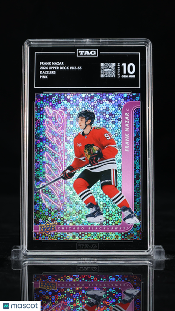 2024 Upper Deck Dazzlers Frank Nazar #DZ-55 Pink Rookie TAG 10