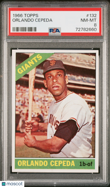 1966 Topps Orlando Cepeda #132 PSA 8