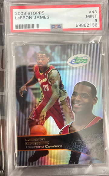 2003 eTopps LeBron James PSA 9