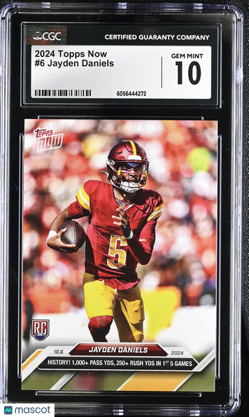 2024 Topps Now Jayden Daniels #6 CGC 10