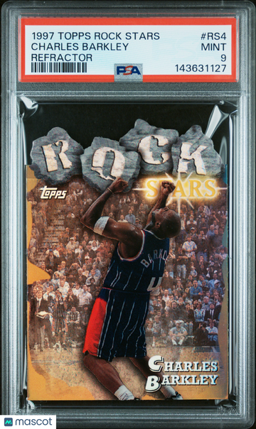 1997 Topps Rock Stars Charles Barkley #RS4 Refractor PSA 9