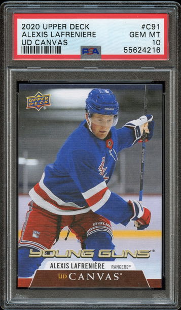 2020 Upper Deck Alexis Lafreniere UD Canvas
