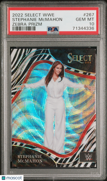 2022 Panini Select WWE Stephanie Mcmahon #267 Zebra Prizm PSA 10