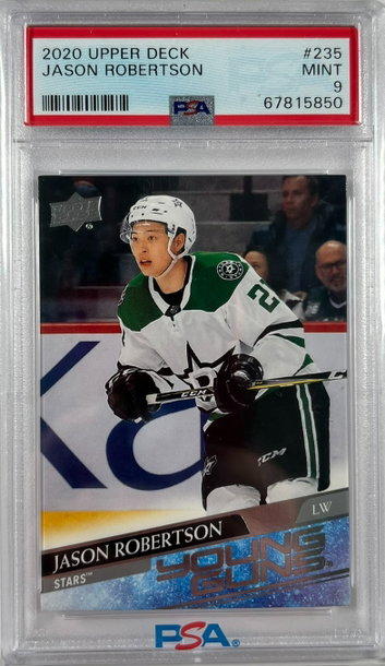 2020 Upper Deck Jason Robertson Young Guns RC Rookie Card PSA 9 Mint