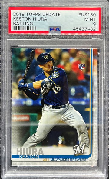 2019 Topps Update Keston Hiura PSA 9