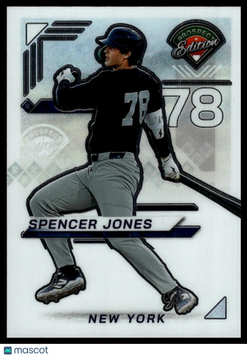 2025 Panini Prospect Edition Spencer Jones #110 Holo Prospect Ticket - Silver