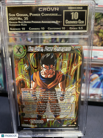 2025 Bandai Dragon Ball Super Premium Anniversary Box Son Gohan Holofoil Expansion Rare CROWN 10