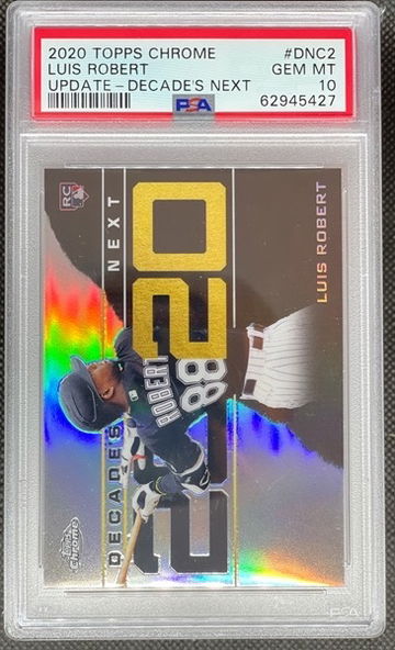 PSA 10 2020 Topps Chrome Update Luis Robert Decade’s Next #DNC2 RC